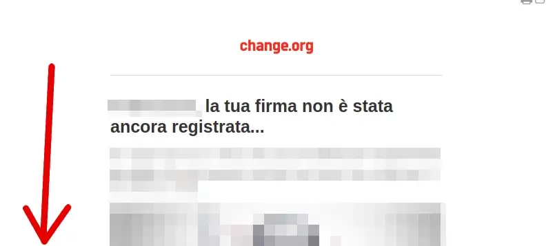 La firma non viene registrato fin quando non si convalida cliccando il link nella mail ricevuta