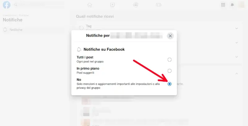 7 da PC - scegli quali tipi di notifiche vuoi ricevere da Facebook