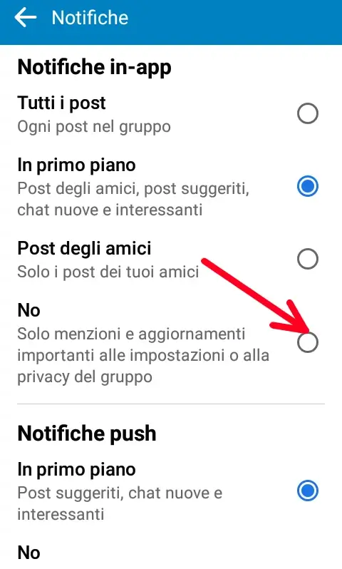 9 da APP - puoi scegliere quale attività su Facebook ti viene notificata