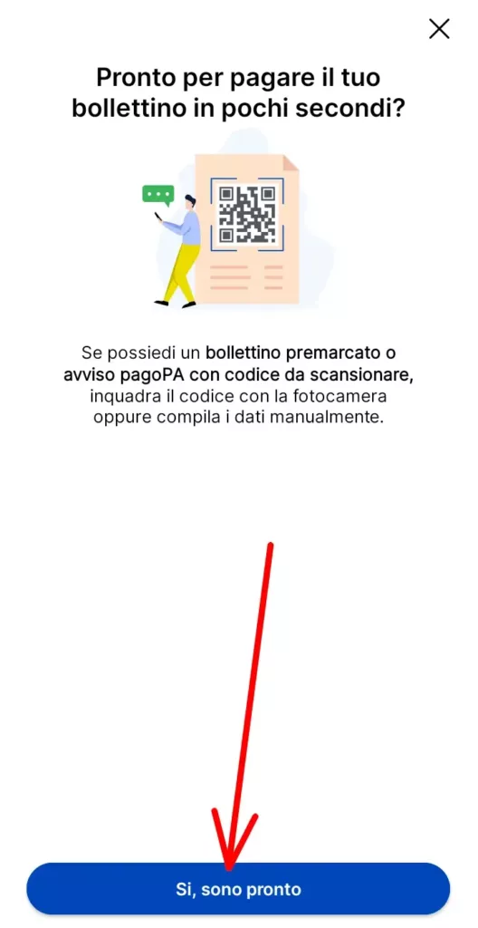 2 app Ufficio Postale - puoi inquadrare il codice sul bollettino e i dati si compileranno automaticamente