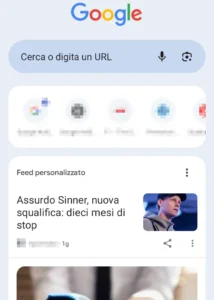 Esempio di articolo da segnalare su Google Discover con titolo fuorviante e sensazionalistico.