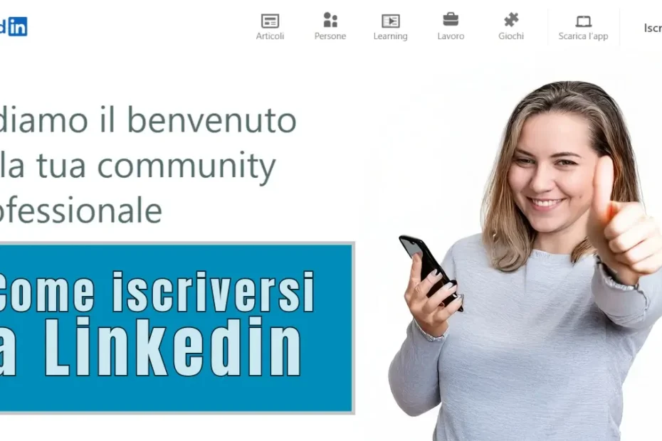 Immagine in evidenza della guida per iscriversi a Linkedin.