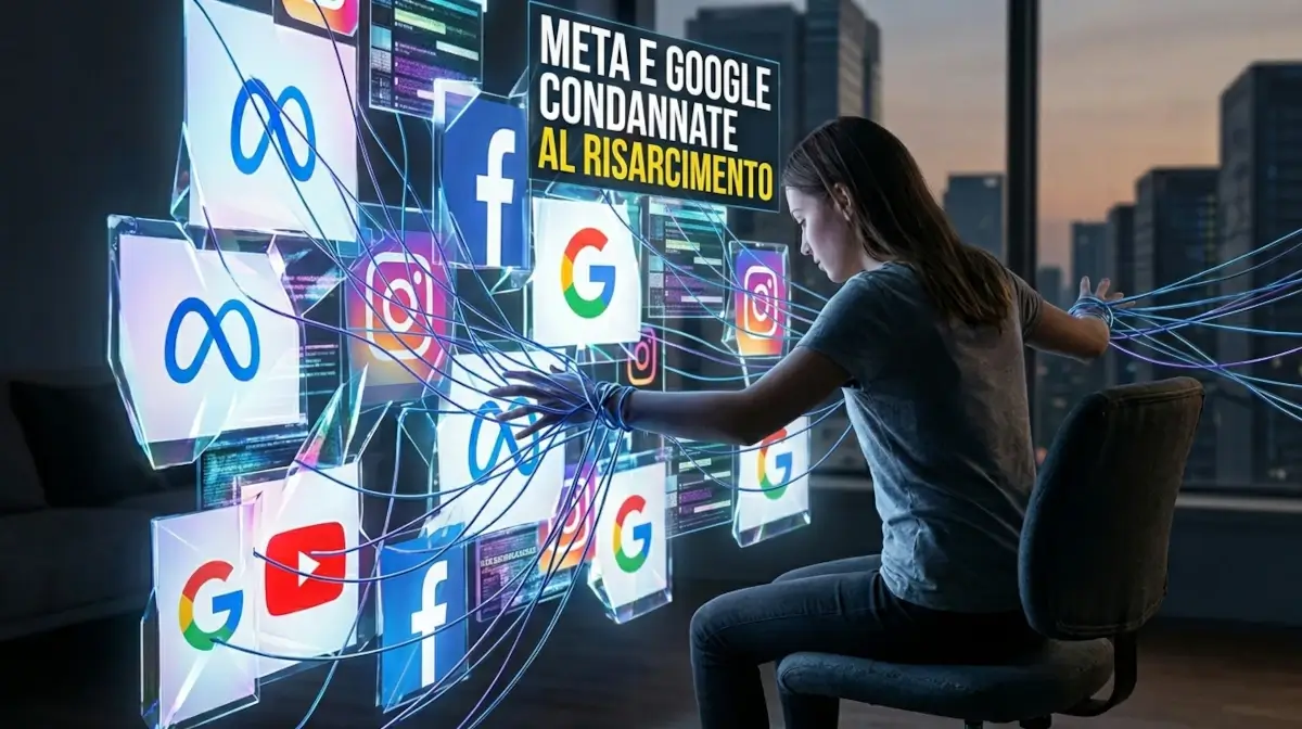 Meta e Google condannate per la dipendenza da social di una ventenne