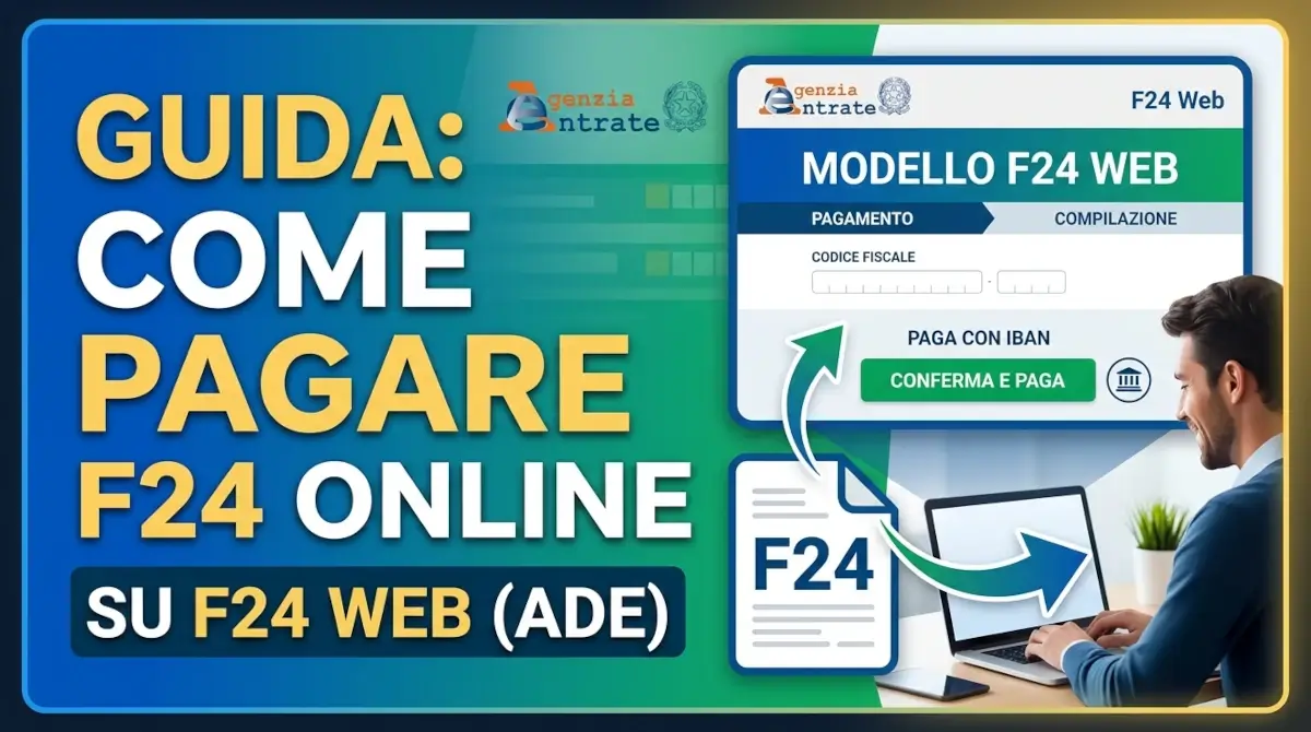 Come pagare F24 online su Agenzia delle Entrate (F24 Web AdE)
